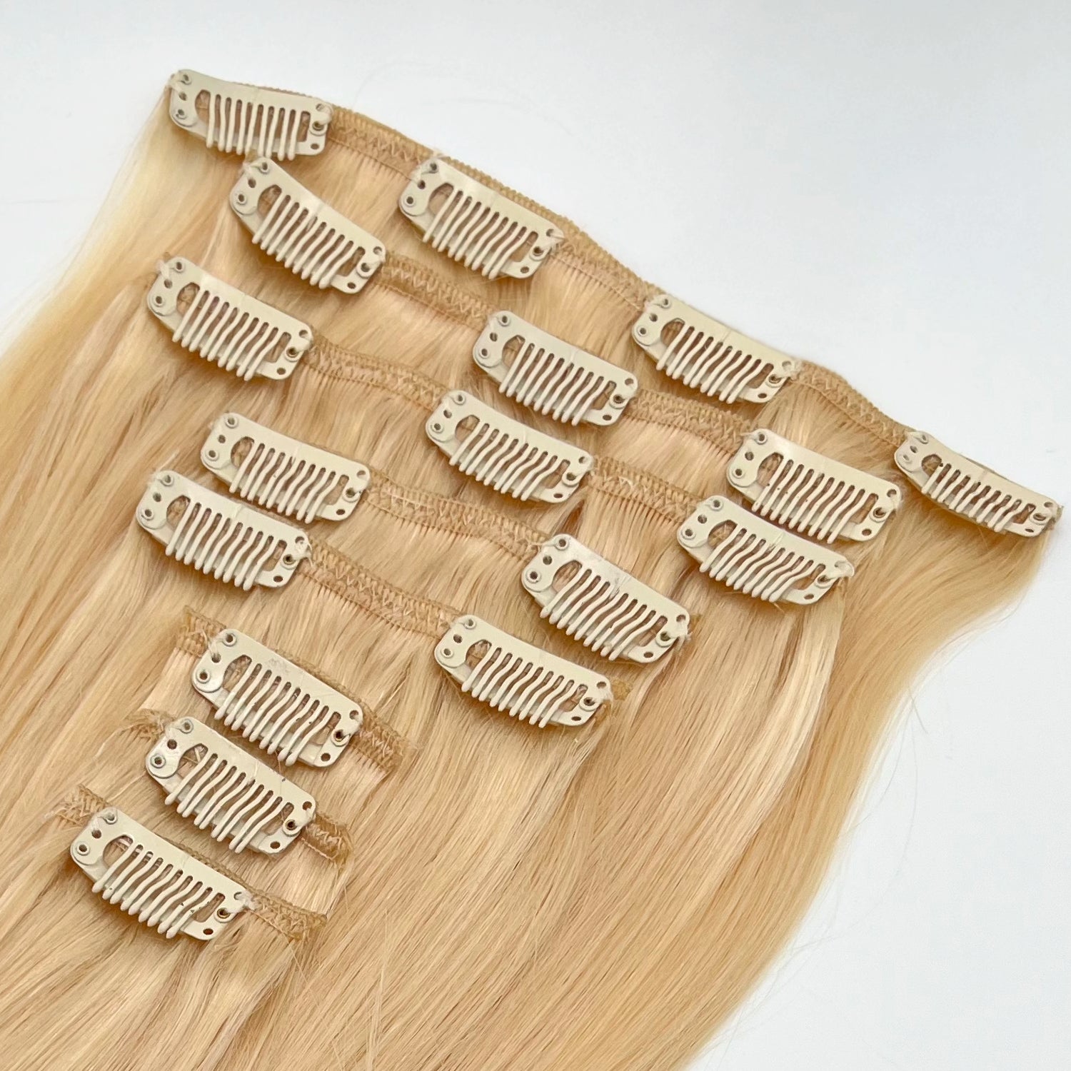 Clip-on hår #60 blond