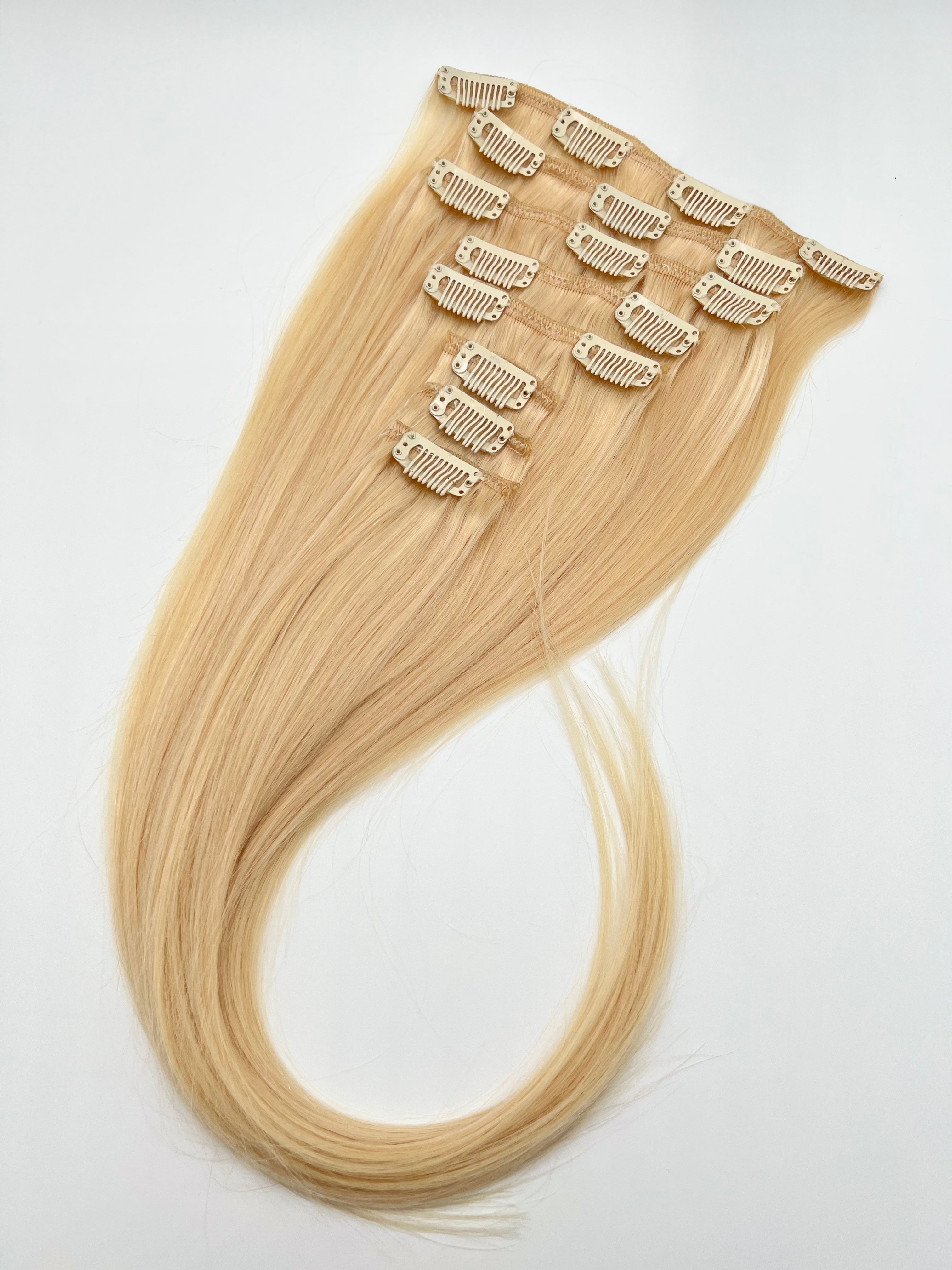 Clip-on hår #60 blond