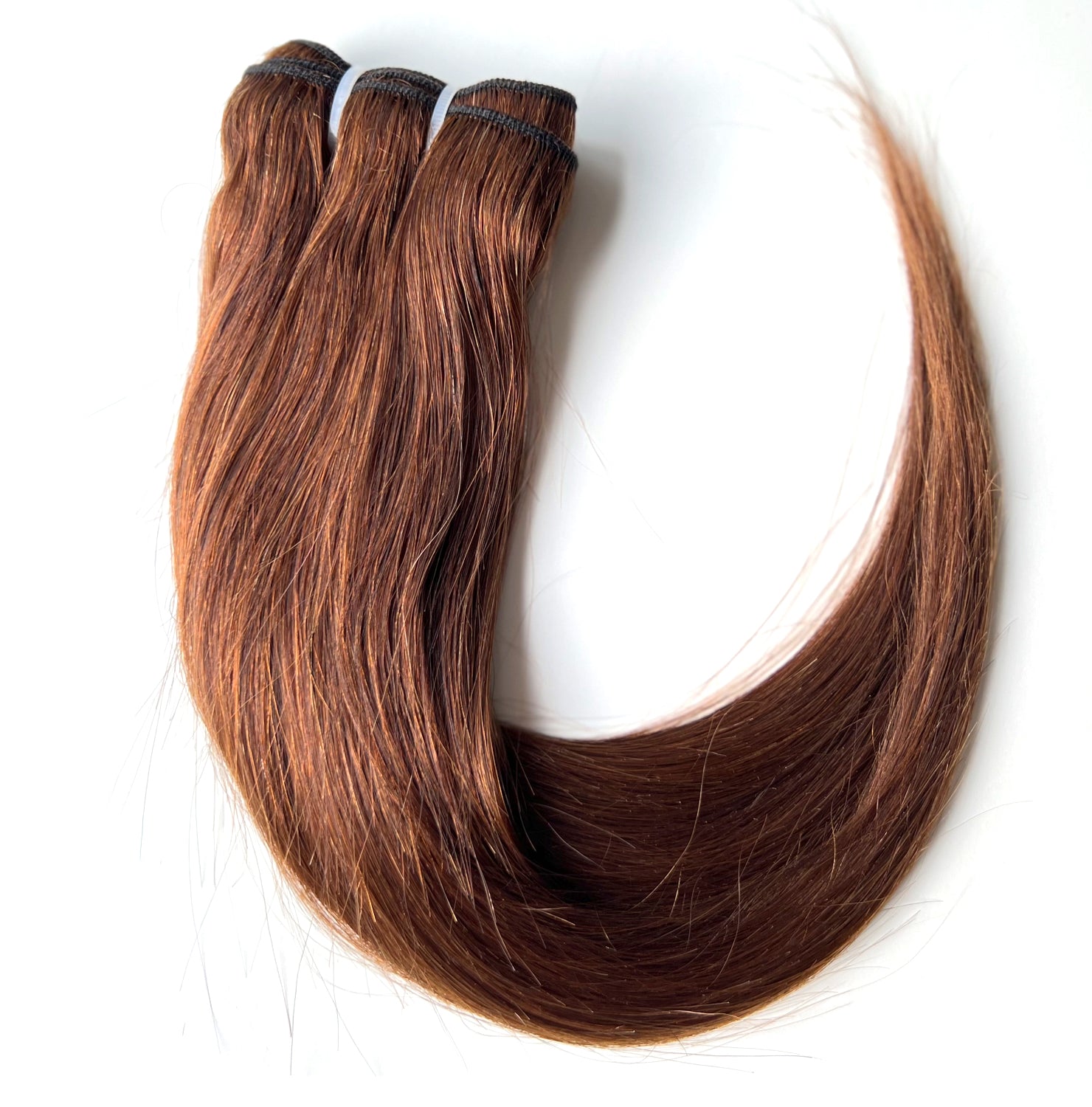 Hårträns (weft) #4 rödbrun