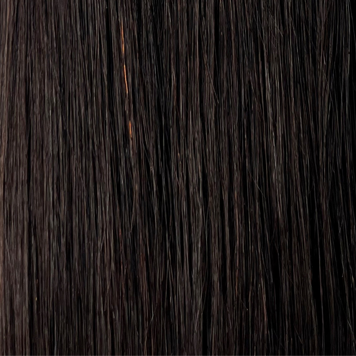Clip in ponytail - Äkta hår- Mörkbrun #1B